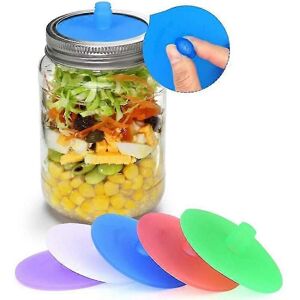 Unbranded Pack Silicone Waterless Fermentation Lids for Wide Mouth Mason Jars Unbranded Pack Silicone Waterless Fermentation Lids for Wide Mouth Mason Jars