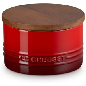 Le Creuset Signature Salt Cellar and Storage Canister with Wood Lid 16 oz. Ceris Le Creuset Signature Salt Cellar and Storage Canister with Wood Lid 16 oz. Ceris