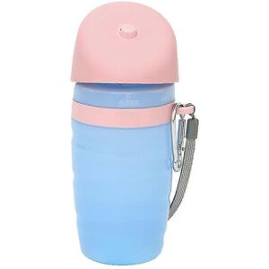 Unbranded Dog Water Bottle (550ml, Pink), Portable Water Dispenser with Collapsible Cup, S Unbranded Dog Water Bottle (550ml, Pink), Portable Water Dispenser with Collapsible Cup, S