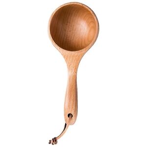 Unbranded Zhouba Portable Wooden Rice Spoon Sauna Water Ladle Kitchen Utensil Unbranded Zhouba Portable Wooden Rice Spoon Sauna Water Ladle Kitchen Utensil