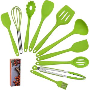 Unbranded Silicone Kitchen Utensil Set (10 Pieces) - Heat Resistant Cooking Utensils & Bak Unbranded Silicone Kitchen Utensil Set (10 Pieces) - Heat Resistant Cooking Utensils & Bak
