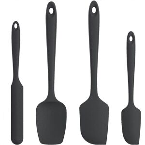 Unbranded Silicone Spatula Set Heat Resistant up to 600 Degrees Fahrenheit (Black) Unbranded Silicone Spatula Set Heat Resistant up to 600 Degrees Fahrenheit (Black)