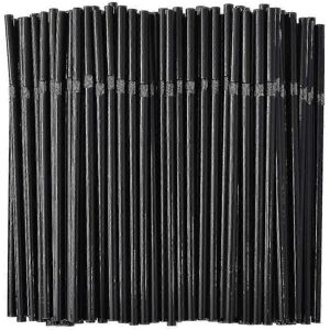 Unbranded (500pcs) 500/200/100pcs Black Flexible Drinking Straws Disposable Plastic Straws Unbranded (500pcs) 500/200/100pcs Black Flexible Drinking Straws Disposable Plastic Straws