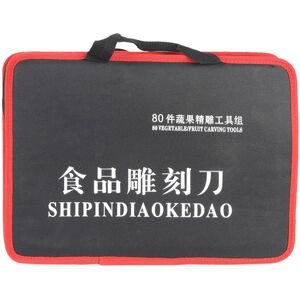 Unbranded 80pcs/set Chef Carving Knife Set Chef Vegetable Fruit Engraving Knives Kit Unbranded 80pcs/set Chef Carving Knife Set Chef Vegetable Fruit Engraving Knives Kit