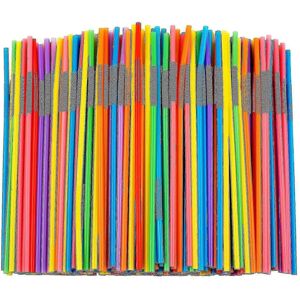 Unbranded (100pcs) 100/300/500/1000pcs Colorful Plastic Flexible Straws, BPA Free Disposab Unbranded (100pcs) 100/300/500/1000pcs Colorful Plastic Flexible Straws, BPA Free Disposab