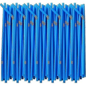 Unbranded (Dark Blue) 200 Flexible, Extra Long, Colorful, Disposable, Party Plastic Straws Unbranded (Dark Blue) 200 Flexible, Extra Long, Colorful, Disposable, Party Plastic Straws