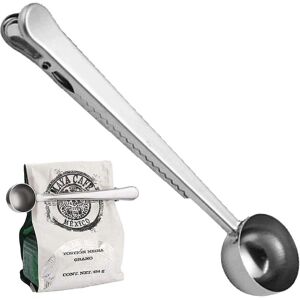 Unbranded 18cm Coffee Scoop with Bag Clip, Measuring Coffee Spoon, for Ground Coffee and B Unbranded 18cm Coffee Scoop with Bag Clip, Measuring Coffee Spoon, for Ground Coffee and B