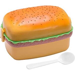 Unbranded 3 Tier Hamburger Lunch Box, Kids Bento Container, Plastic Food Box with Spoon Unbranded 3 Tier Hamburger Lunch Box, Kids Bento Container, Plastic Food Box with Spoon