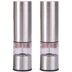 Unbranded Rechargeable Electric Salt & Pepper Grinder Set, Automatic Stainless Steel Mill Unbranded Rechargeable Electric Salt & Pepper Grinder Set, Automatic Stainless Steel Mill