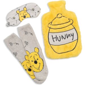Disney Hot Water Bottle With Eye Mask and Socks (Unisex Yellow) Disney Hot Water Bottle With Eye Mask and Socks (Unisex Yellow)