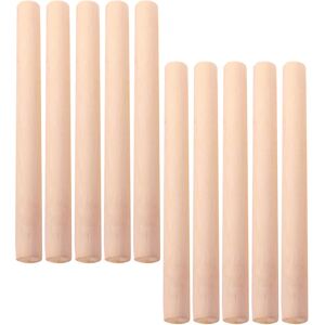 Vaguelly 20Pcs Wooden Rolling Pins Smooth Non-Burr Dough Rollers for Pastry Vaguelly 20Pcs Wooden Rolling Pins Smooth Non-Burr Dough Rollers for Pastry