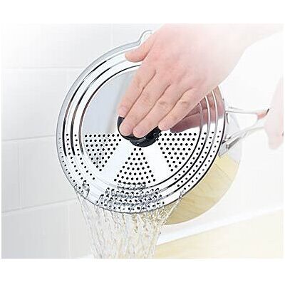 Judge TC275 Universal Draining Lid Stainless Steel Judge TC275 Universal Draining Lid Stainless Steel