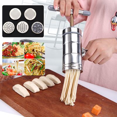 Unbranded Stainless Steel Manual Noodle & Pasta Maker Press Spaghetti Kitchen Tool Machine Unbranded Stainless Steel Manual Noodle & Pasta Maker Press Spaghetti Kitchen Tool Machine