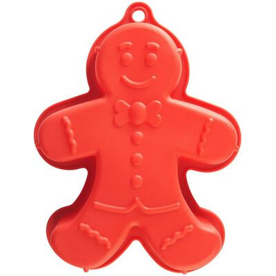 (Gingerbread Man) Mason Cash Bakeware Large Red Silicone Cake Mould Gingerbread (Gingerbread Man) Mason Cash Bakeware Large Red Silicone Cake Mould Gingerbread