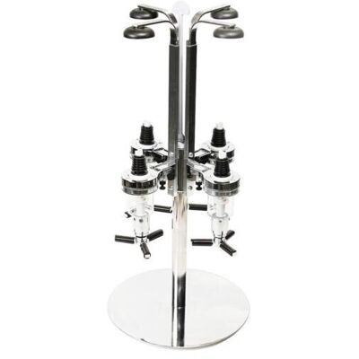 Denny International - 4 Bottle Rotary Stand - Optic - Dispenser Denny International - 4 Bottle Rotary Stand - Optic - Dispenser