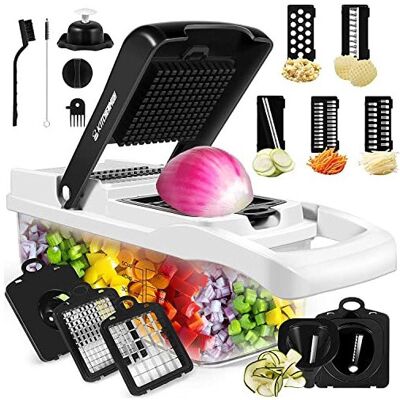 YurDoca Vegetable Chopper, Vegetable Chopping, 16-in-1 Deluxe Vegetable Chopper Kitchen YurDoca Vegetable Chopper, Vegetable Chopping, 16-in-1 Deluxe Vegetable Chopper Kitchen