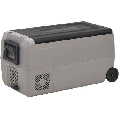 vidaXL Cool Box 36L Black Grey Portable Fridge Freezer vidaXL Cool Box 36L Black Grey Portable Fridge Freezer
