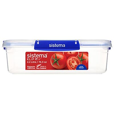 Sistema - KLIP IT PLUS - 2.2 Litre - Food Storage Container Sistema - KLIP IT PLUS - 2.2 Litre - Food Storage Container