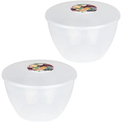 Just Pudding Basins 3 Pint Pudding Basin and Lid Pack of 2 Plastic Pudding Basins 1.7lt (3pt) Large Just Pudding Basins 3 Pint Pudding Basin and Lid Pack of 2 Plastic Pudding Basins 1.7lt (3pt) Large