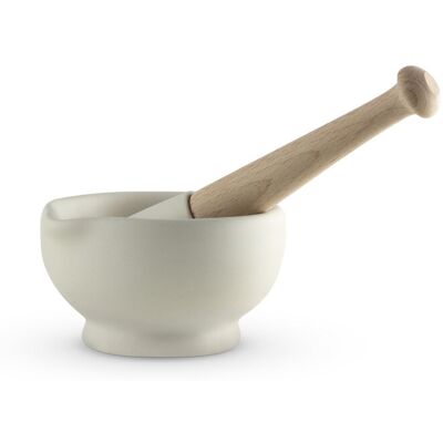 Milton Brook Mortar and Pestle - 10cm - Unglazed Porcelain - Oven & Freezer Safe Milton Brook Mortar and Pestle - 10cm - Unglazed Porcelain - Oven & Freezer Safe