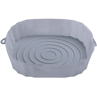 Unbranded (Grey) Air Fryer Silicone Basket Multifunctional Barbecue Mat Kitchen Baking Ove Unbranded (Grey) Air Fryer Silicone Basket Multifunctional Barbecue Mat Kitchen Baking Ove