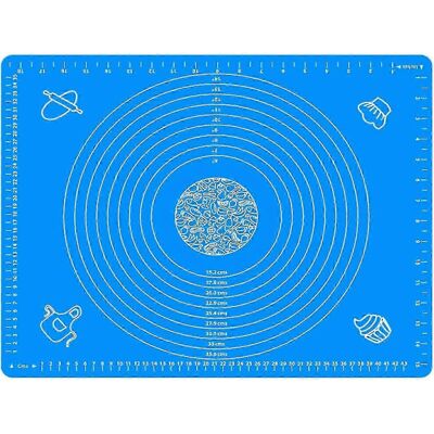 Unbranded 50 x 40 cm Non-Stick and Non-Slip Silicone Baking Mat, 50 x 40 cm Fondant Pastry Unbranded 50 x 40 cm Non-Stick and Non-Slip Silicone Baking Mat, 50 x 40 cm Fondant Pastry