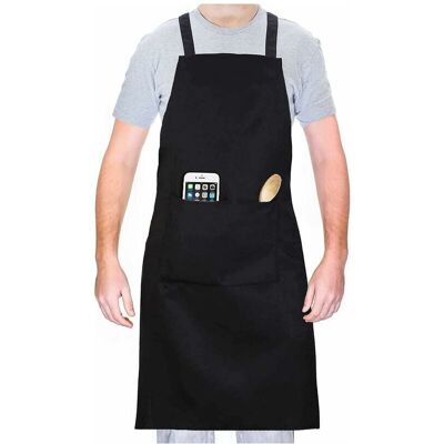 Unbranded Professional Chef Apron for Men & Women, Spacious Double-Layer Separate Front Po Unbranded Professional Chef Apron for Men & Women, Spacious Double-Layer Separate Front Po