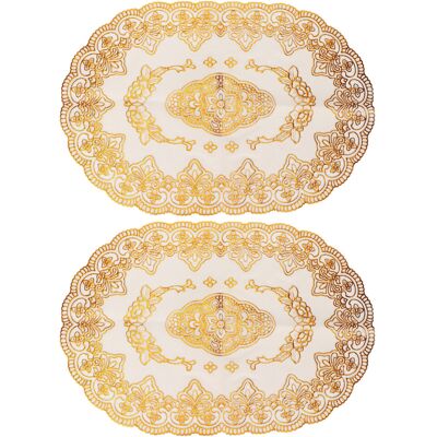 Unbranded Table Mats For Kitchen Restaurant, Sturdy Material Non Slip PVC Placemats Fade R Unbranded Table Mats For Kitchen Restaurant, Sturdy Material Non Slip PVC Placemats Fade R