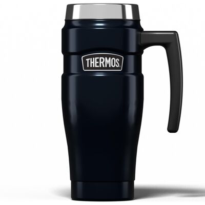Thermos Stainless King Midnight Blue Travel Mug 470ml Reusable Insulated St Thermos Stainless King Midnight Blue Travel Mug 470ml Reusable Insulated St