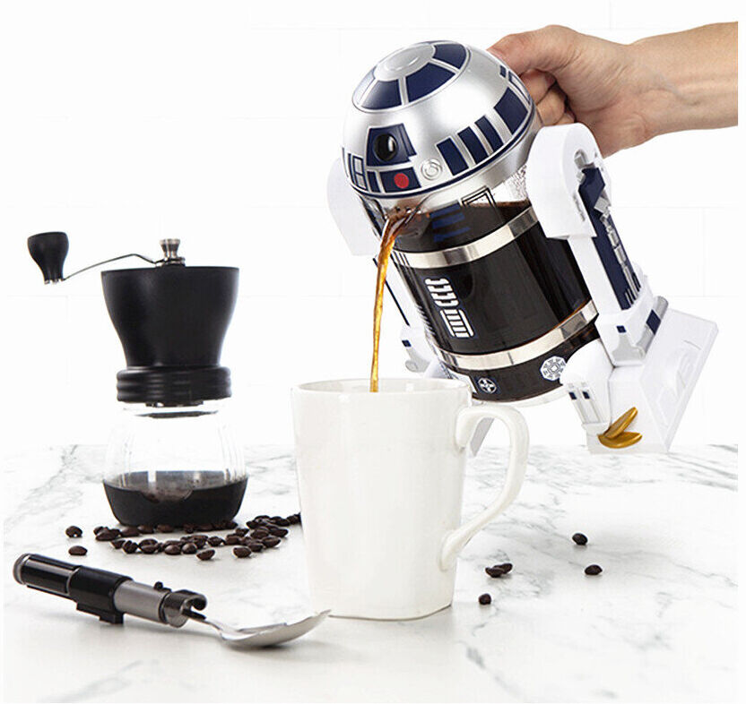 Unbranded 960ml Moka Hand Maker Coffee Machine R2-D2 Cartoon War Robot Office Home Manual