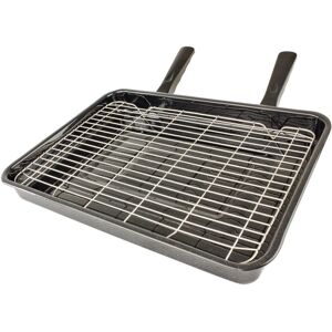 Spares2go Large Vitreous Enamel Grill Pan - Universal for all makes and models o Spares2go Large Vitreous Enamel Grill Pan - Universal for all makes and models o