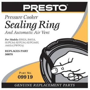 Presto 09907 Pressure Cooker Sealing Ring and Automatic Air Vent Presto 09907 Pressure Cooker Sealing Ring and Automatic Air Vent