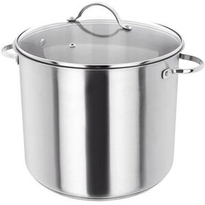 Judge Essentials 28cm Stainless Steel 13 Litre Stockpot with Glass Lid Judge Essentials 28cm Stainless Steel 13 Litre Stockpot with Glass Lid