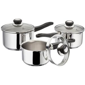 Judge Vista NEW 3 Piece Draining Saucepan Set Judge Vista NEW 3 Piece Draining Saucepan Set
