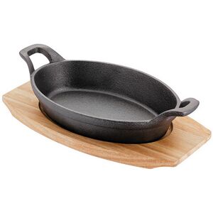 Judge Black Cast Iron Sizzle & Serve 20x14cm Gratin Dish - Kitchenware Judge Black Cast Iron Sizzle & Serve 20x14cm Gratin Dish - Kitchenware