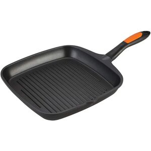 Joe Wicks Easy Release 28cm Cast Aluminium Non-Stick Square Grill Pan - Inductio Joe Wicks Easy Release 28cm Cast Aluminium Non-Stick Square Grill Pan - Inductio
