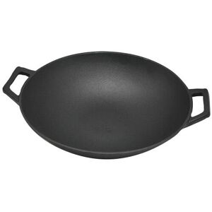 The Vintage Gourmet Vintage Gourmet Cast Iron Wok 35cm The Vintage Gourmet Vintage Gourmet Cast Iron Wok 35cm