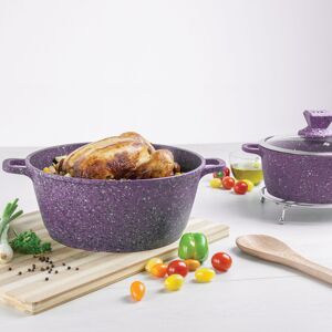 (Vizag - Purple) SQ Professional Nessa 5 pc Non-Stick Stockpot Set (Vizag - Purple) SQ Professional Nessa 5 pc Non-Stick Stockpot Set
