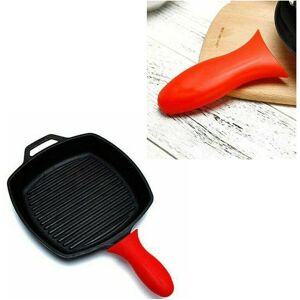 The Vintage Gourmet (Red) Silicone Handle Grip for Cast Iron Skillets The Vintage Gourmet (Red) Silicone Handle Grip for Cast Iron Skillets