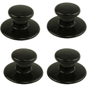 SPARES2GO Round Universal Lid Knob x 4 for Slow Cooker Pot, Glass Saucepan SPARES2GO Round Universal Lid Knob x 4 for Slow Cooker Pot, Glass Saucepan