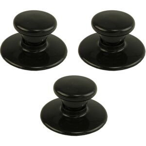 SPARES2GO Round Universal Lid Knob x 3 for Slow Cooker Pot, Glass Saucepan SPARES2GO Round Universal Lid Knob x 3 for Slow Cooker Pot, Glass Saucepan