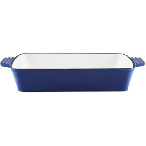 Tower Barbary Oak BO800258BLU 39cm Cast Iron Roaster Rectangle -Limoges Blue Tower Barbary Oak BO800258BLU 39cm Cast Iron Roaster Rectangle -Limoges Blue