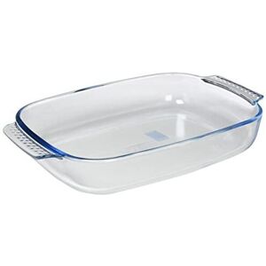 Pyrex Borosilicate Glass Rectangular Roaster with Easy Grip Handles, 39x25cm Pyrex Borosilicate Glass Rectangular Roaster with Easy Grip Handles, 39x25cm