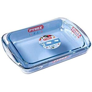 Pyrex Classic 2 Piece Rectangular Glass Baking Roasting Bake Roaster Dish Set Pyrex Classic 2 Piece Rectangular Glass Baking Roasting Bake Roaster Dish Set