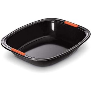 Le Creuset Satin Black Rectangular Roaster - Baking Mould Le Creuset Satin Black Rectangular Roaster - Baking Mould