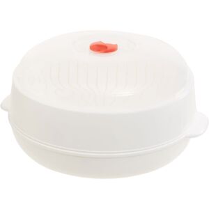 Premier Housewares White and Clear Microwave Steamer Premier Housewares White and Clear Microwave Steamer