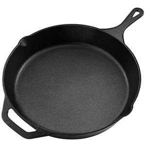 Utopia Kitchen Pre-Seasoned Cast Iron Skillet/Frying Pan - 12.5 Inch (32 cm) - B Utopia Kitchen Pre-Seasoned Cast Iron Skillet/Frying Pan - 12.5 Inch (32 cm) - B