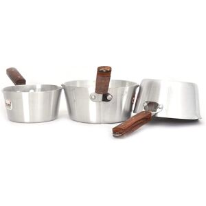 Bedding Home 3-Piece Milk Pan Set with Wooden Handle Bedding Home 3-Piece Milk Pan Set with Wooden Handle
