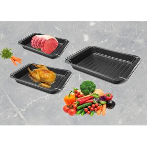 CookHouse 3 Oven Roasting Trays Non Stick Oven Dish Tray With Wire Cooking Rack CookHouse 3 Oven Roasting Trays Non Stick Oven Dish Tray With Wire Cooking Rack