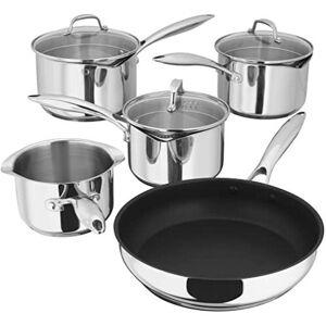 Stellar PP374 5-Piece Set of Stainless Steel Pans 16cm, 18cm & 20cm Draining Sau Stellar PP374 5-Piece Set of Stainless Steel Pans 16cm, 18cm & 20cm Draining Sau